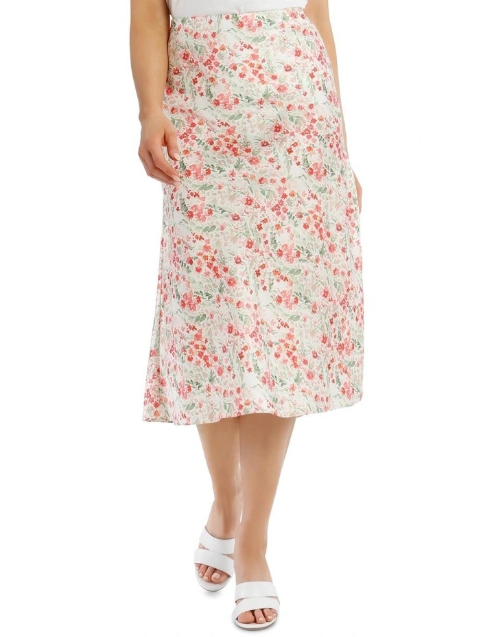 Printed Bias Cut Skirt image 1