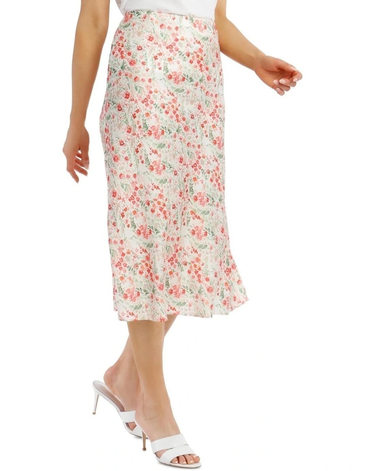 Printed Bias Cut Skirt image 2