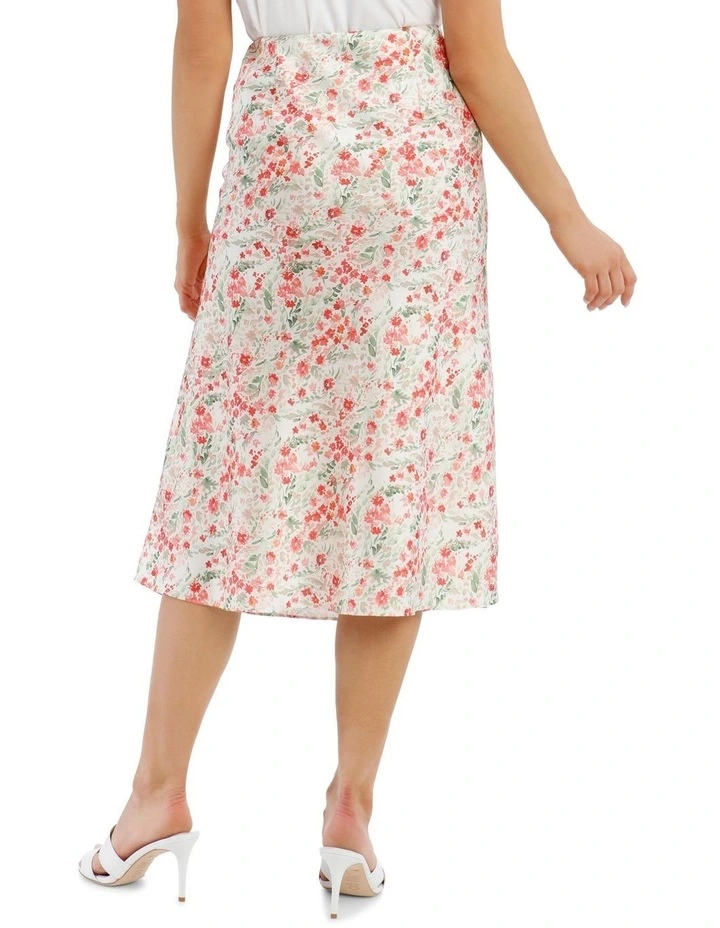 Printed Bias Cut Skirt image 3