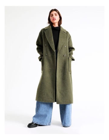 Tokito double breasted wool blend coat clearance