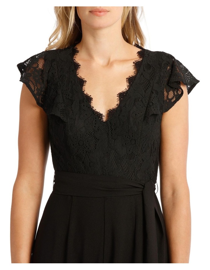 scallop edge solid jumpsuit