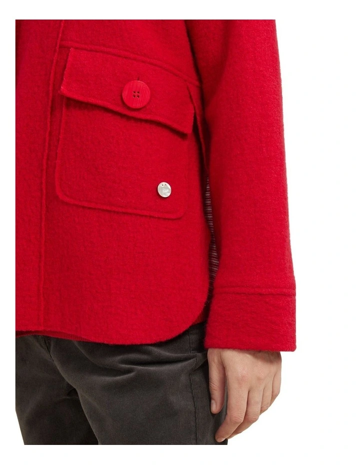 Panelled Jacket in Rhubarb image 4