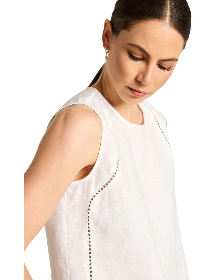 Carina Tank in White image 4