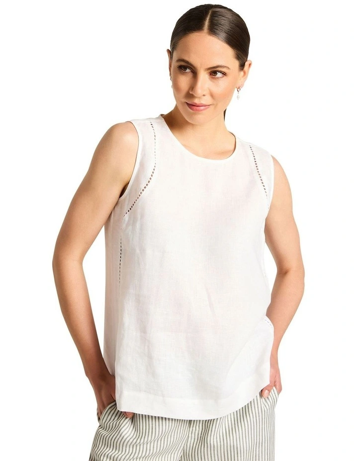 Carina Tank in White image 5