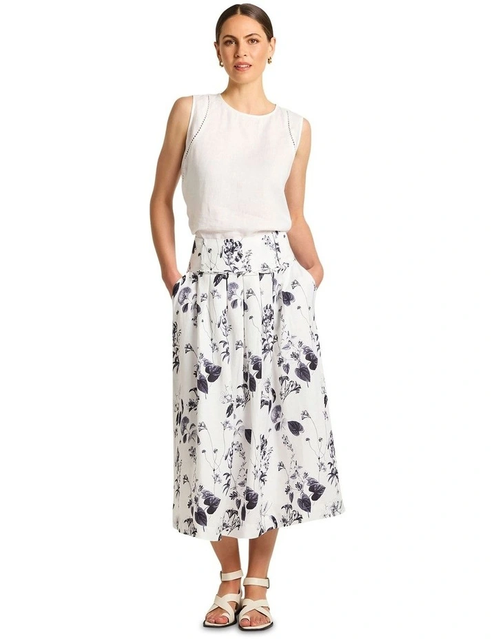 Botanical Skirt in Botanical Print image 1