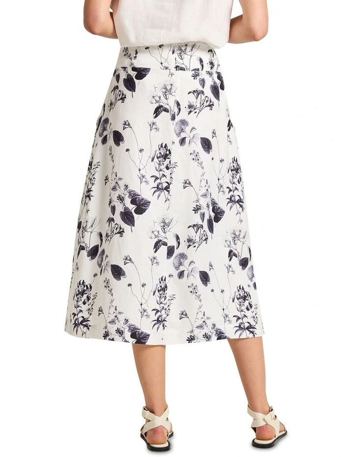 Botanical Skirt in Botanical Print image 2
