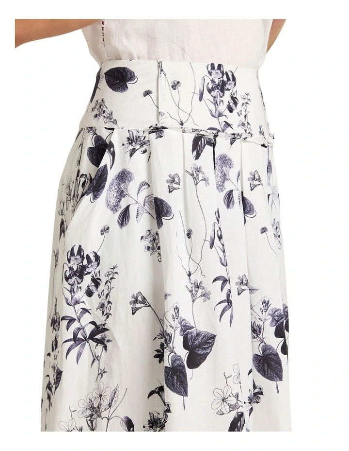 Botanical Skirt in Botanical Print image 4