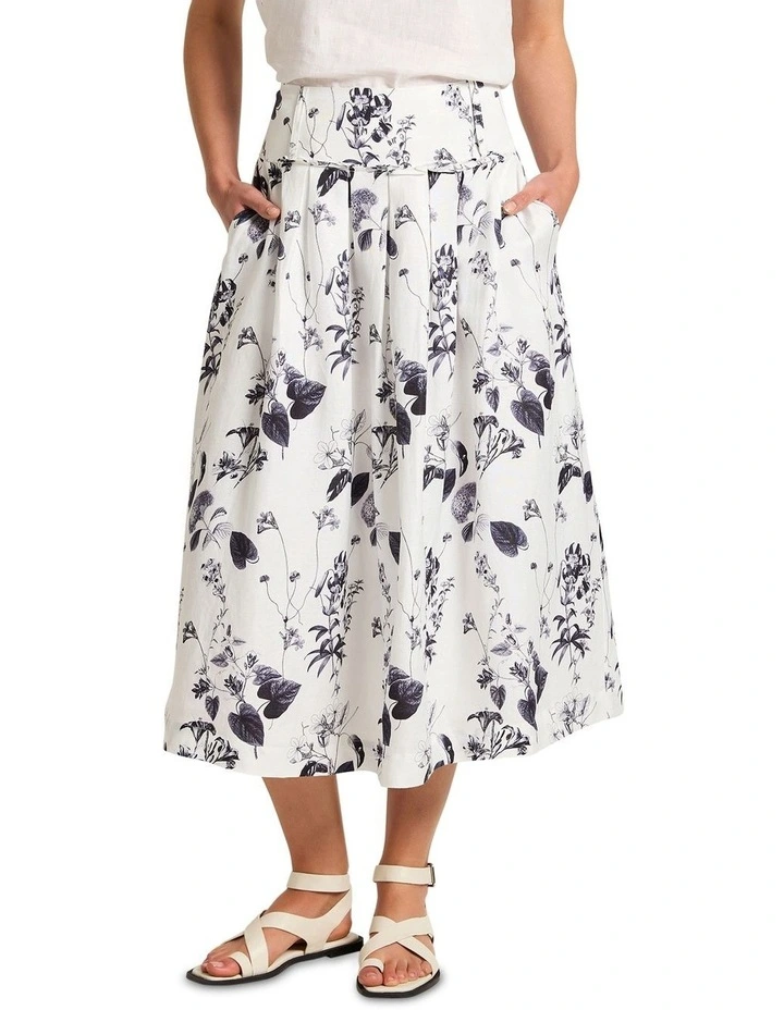 Botanical Skirt in Botanical Print image 5