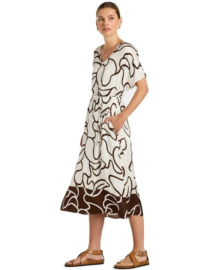 Resort Dress in Brown image 3
