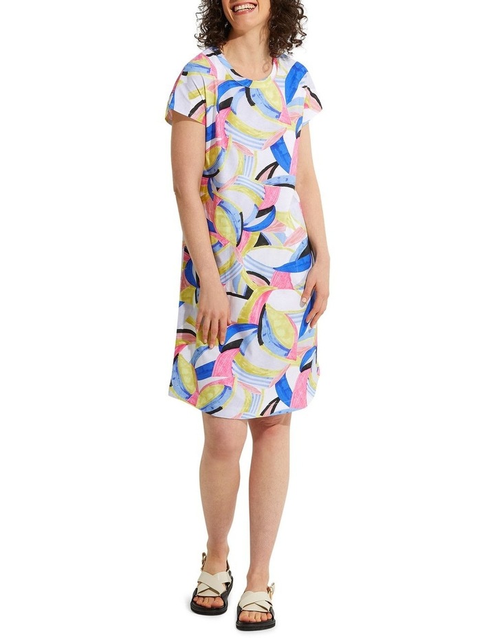 Curves Print Dress Multi