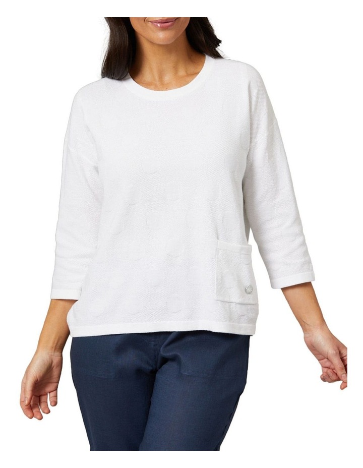 White crew neck jumper womens Clearance