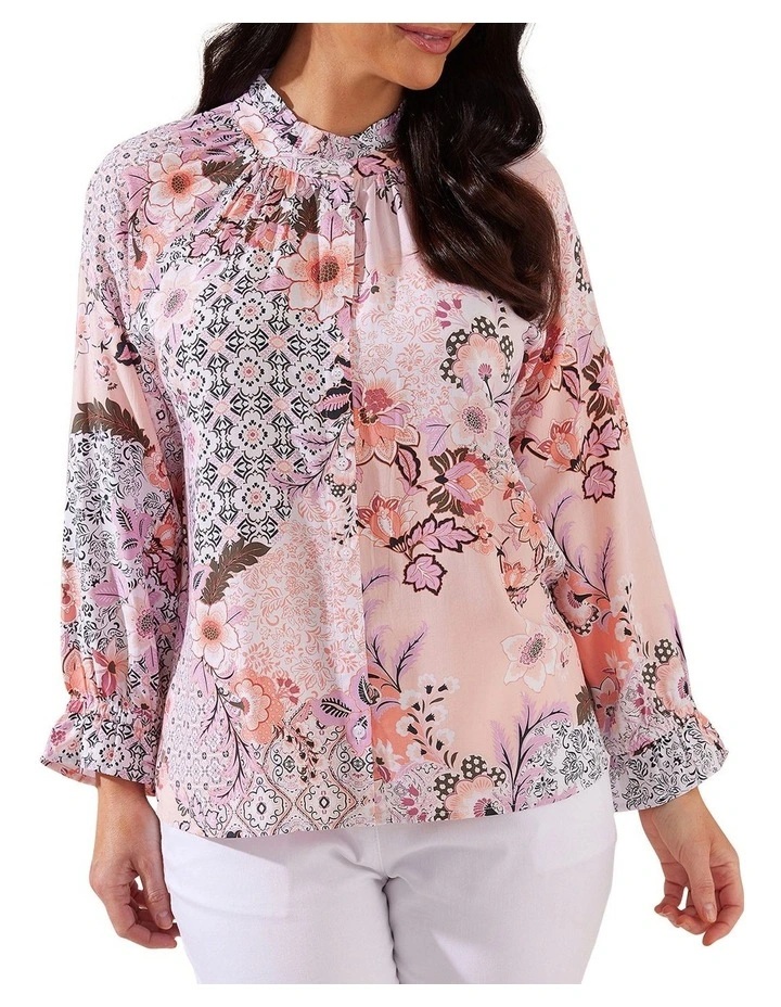 Pink paisley shirt womens clearance