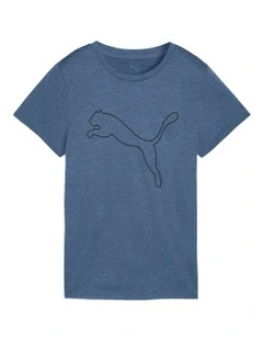 Tad Essential Heather Tee in Blue