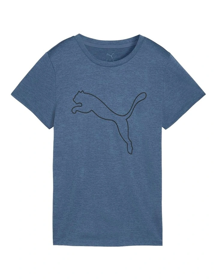 Tad Essential Heather Tee in Blue image 1