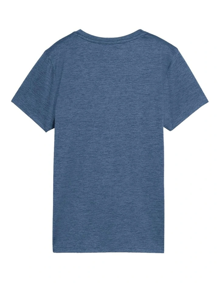Tad Essential Heather Tee in Blue image 2