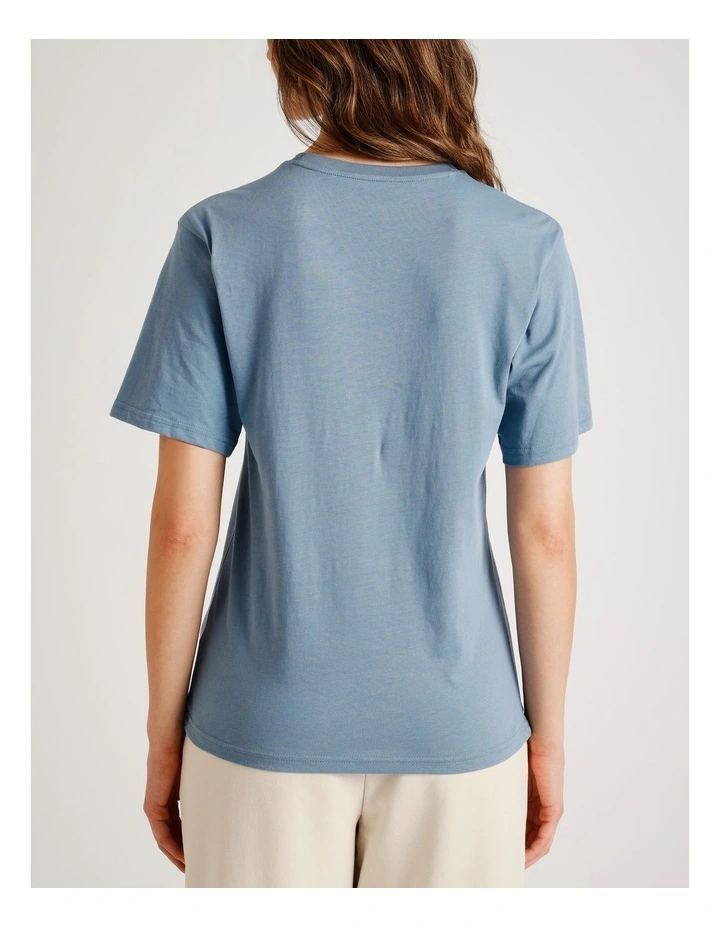 ESS Relaxed Tee in Blue image 4