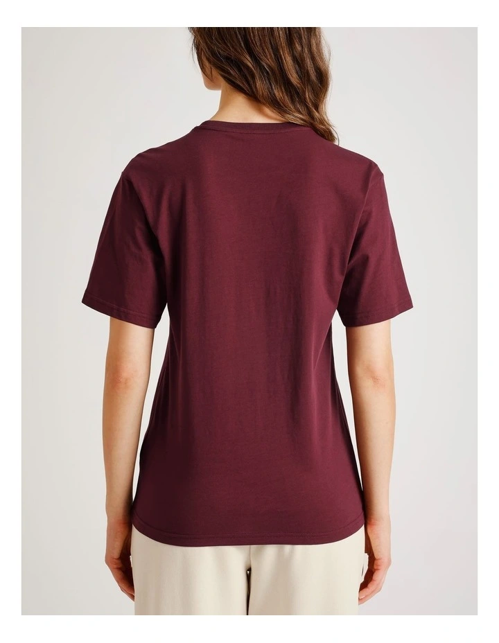 ESS Relaxed Tee in Red image 4