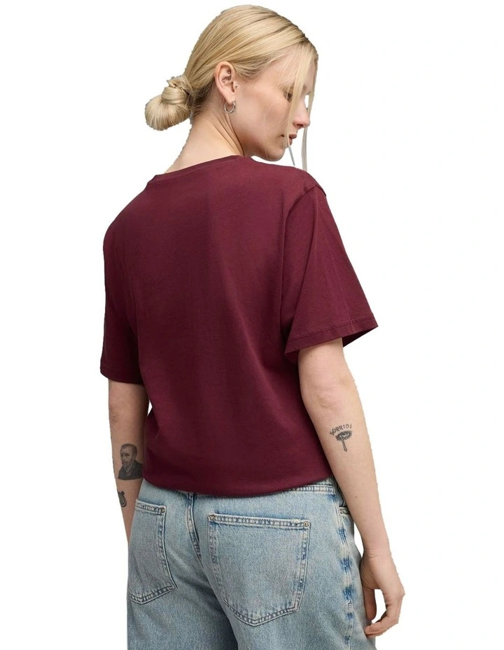 ESS Relaxed Tee in Red image 4