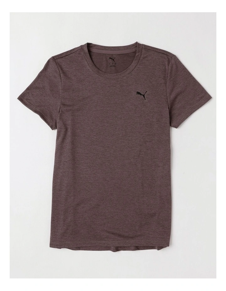 W Tad Essential Heather Tee in Purple image 1