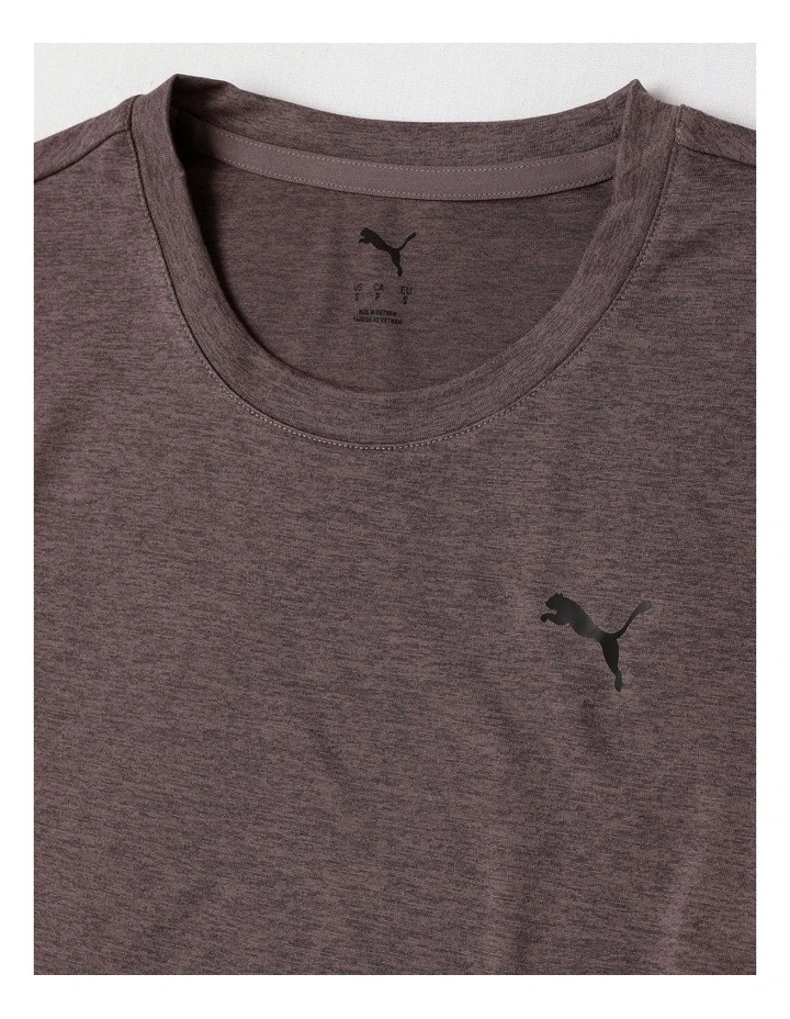 W Tad Essential Heather Tee in Purple image 2