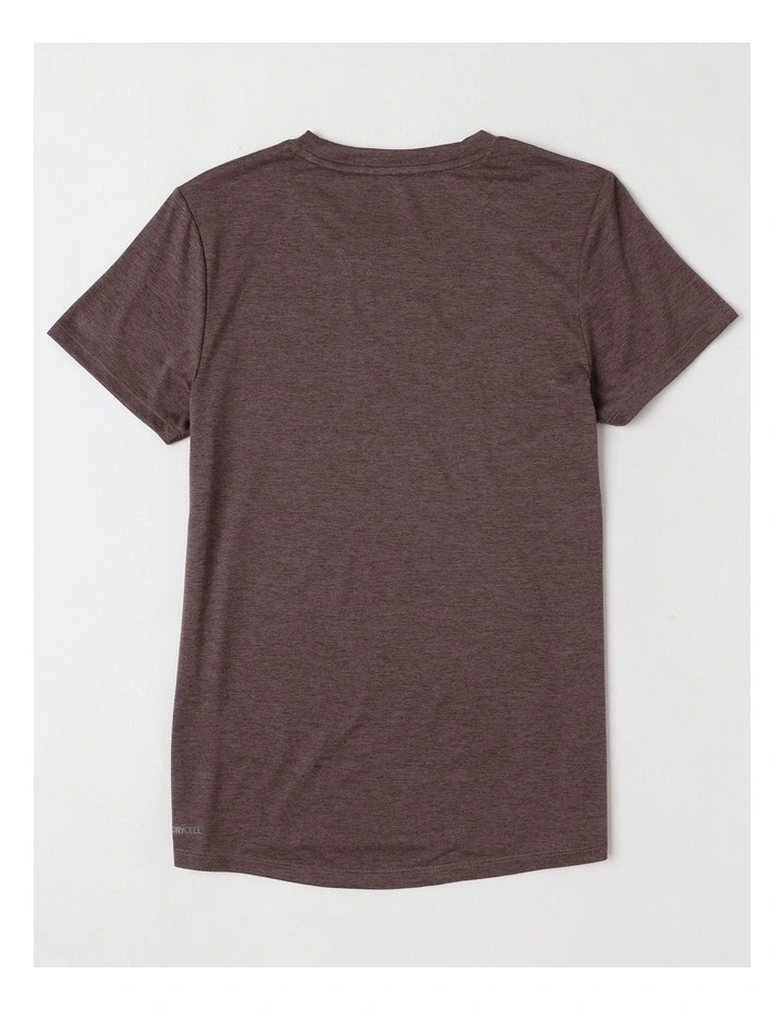 W Tad Essential Heather Tee in Purple image 3