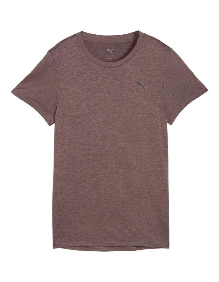 W Tad Essential Heather Tee in Purple image 4