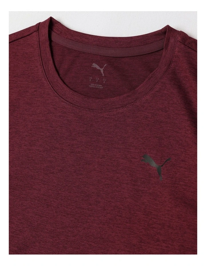 W Tad Essential Heather Tee in Red image 2