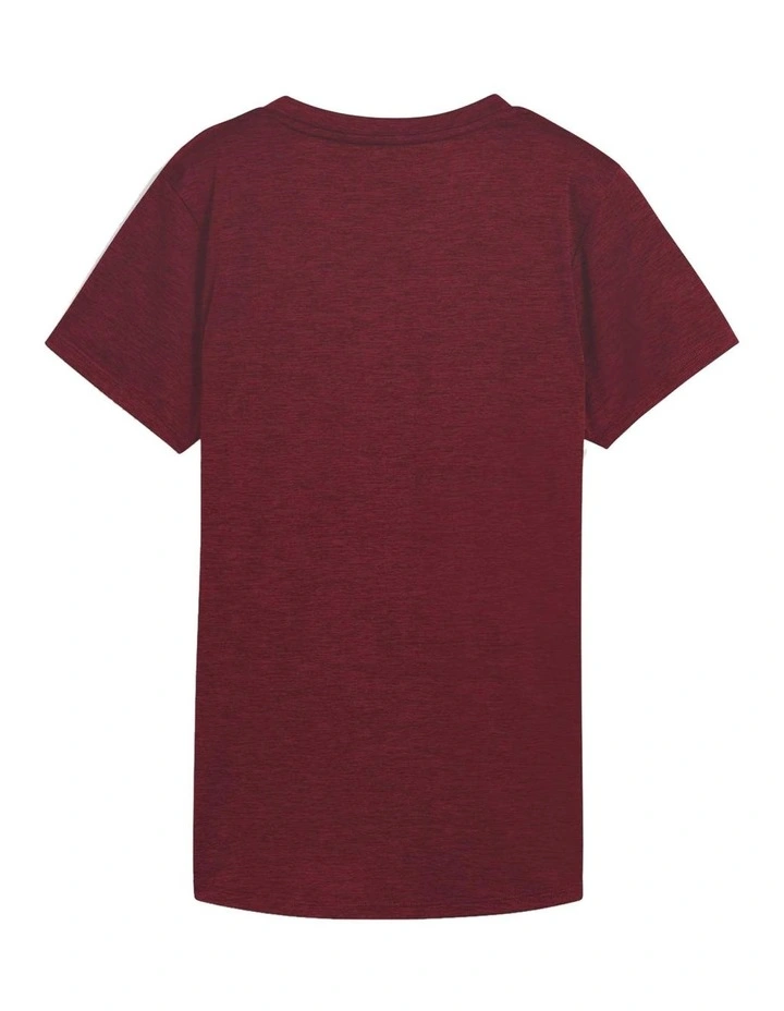 W Tad Essential Heather Tee in Red image 5