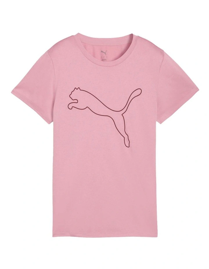 Tad Essential Heather Tee in Pink image 1