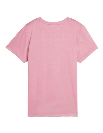 Tad Essential Heather Tee in Pink