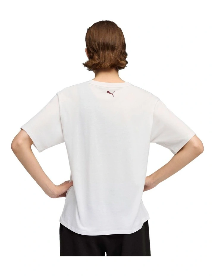 Crew Graphic Tee in White image 2