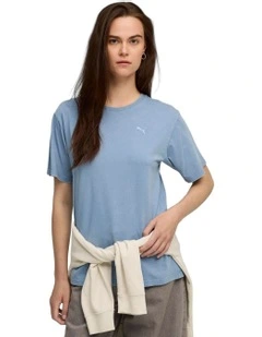 Essentials Elevated Wash Tee in Blue