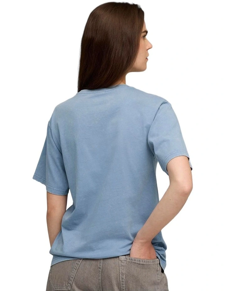 Essentials Elevated Wash Tee in Blue image 2