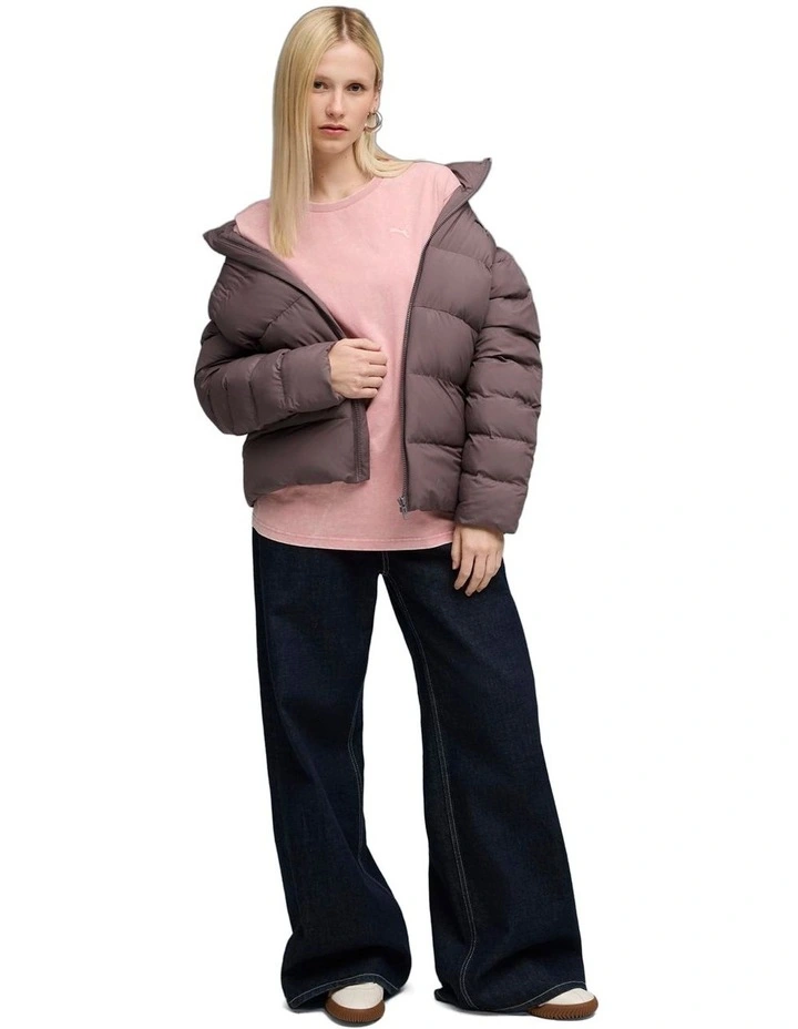 Ess Elevated Wash Tee in Pink image 3