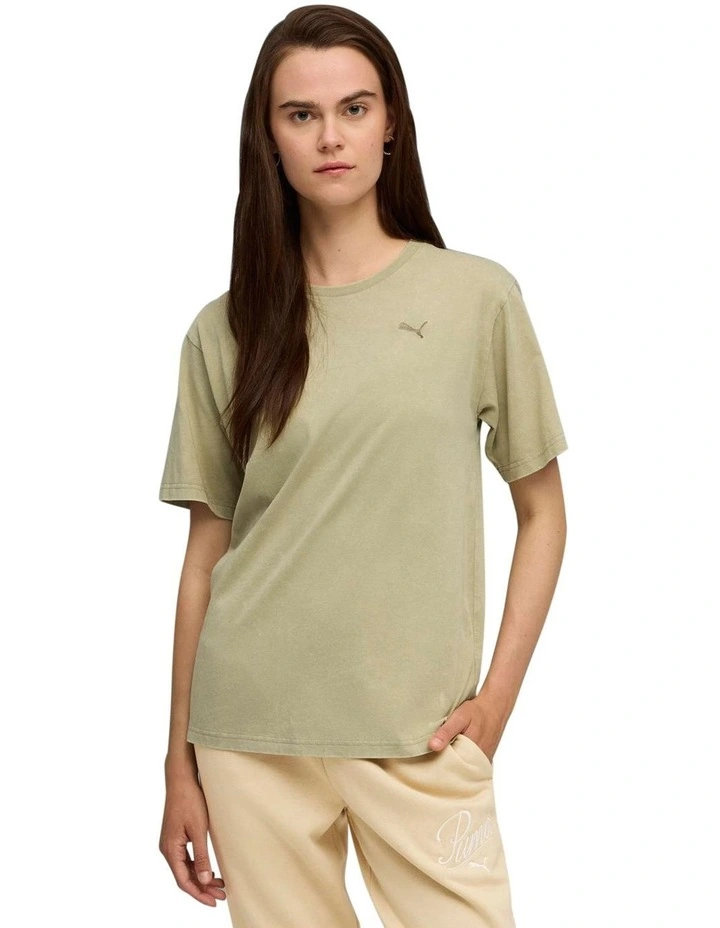 ESS Elevated Wash Tee in Green image 1