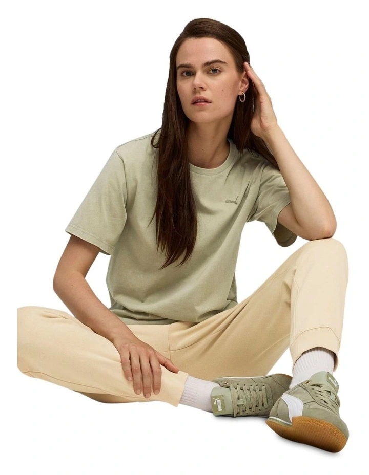 ESS Elevated Wash Tee in Green image 3