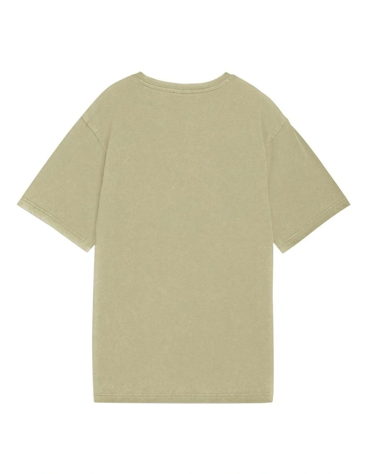 ESS Elevated Wash Tee in Green image 5
