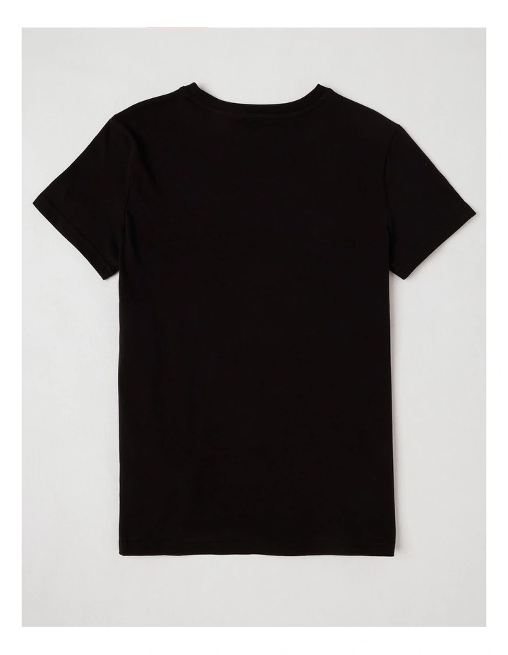 Graphic Tee in Black image 3