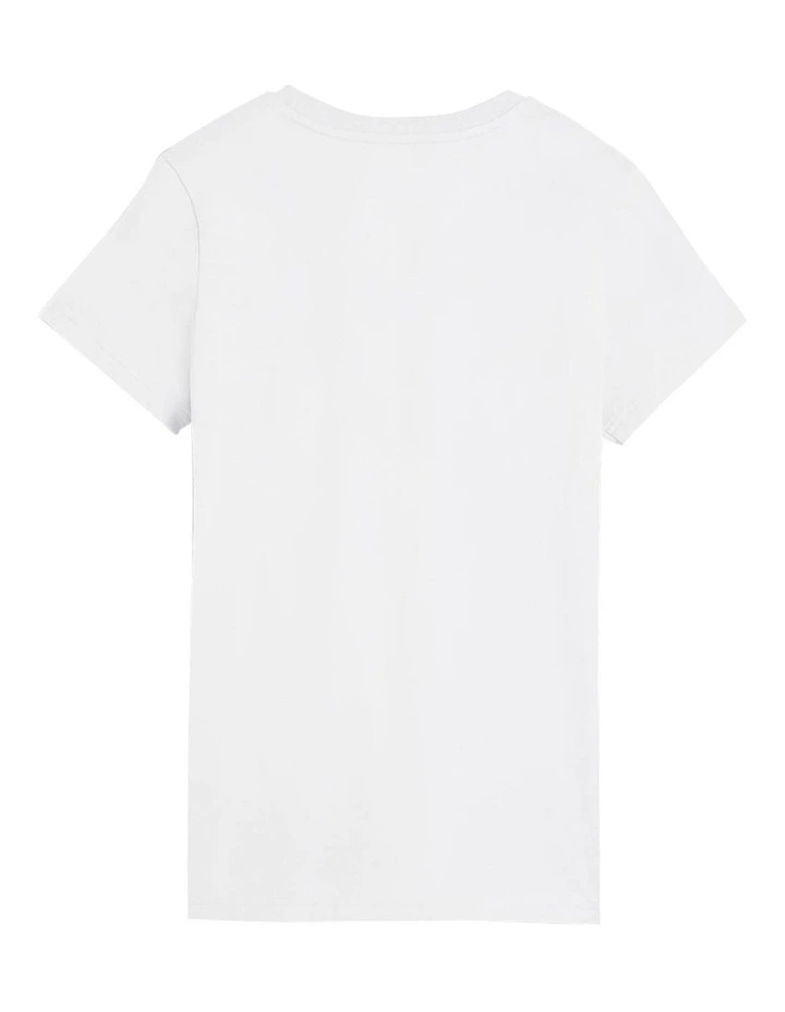 Graphic Tee in White image 5