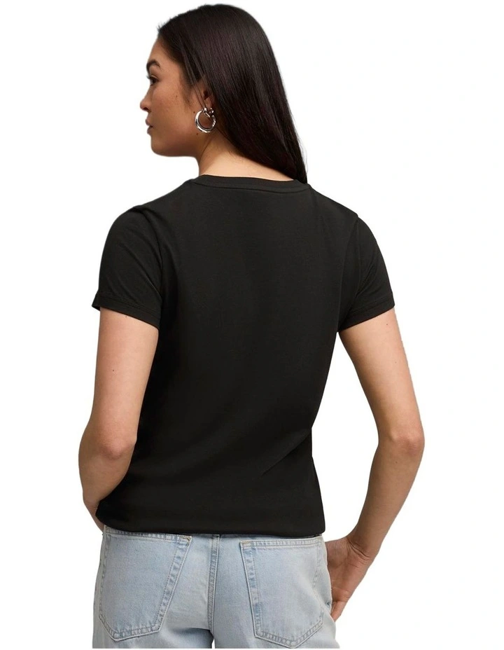 Graphic Tee T-shirt in Black image 2