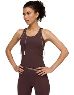 Tad Essential High Waist Tight 7/8 in Brown