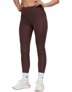 Tad Essential High Waist Tight 7/8 in Brown