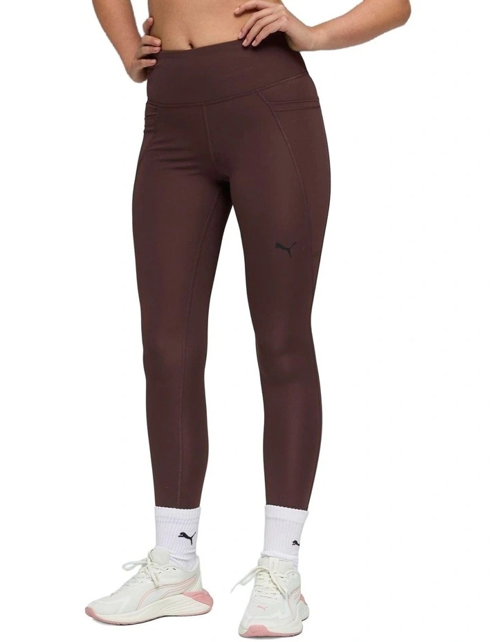 Tad Essential High Waist Tight 7/8 in Brown image 1