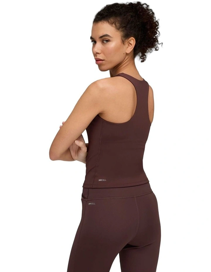 Tad Essential High Waist Tight 7/8 in Brown image 2