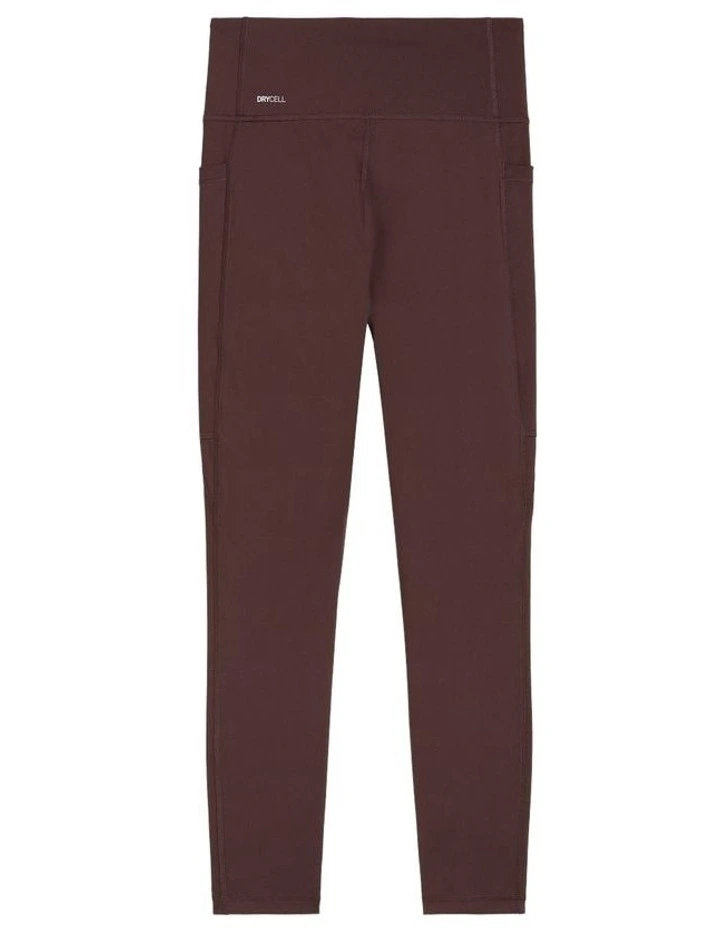 Tad Essential High Waist Tight 7/8 in Brown image 7