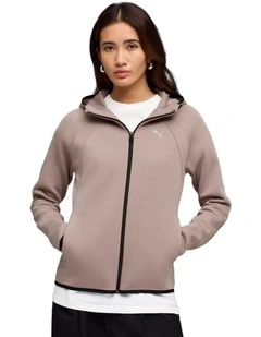 Evostripe Full-Zip Hoodie DK in Sandstone