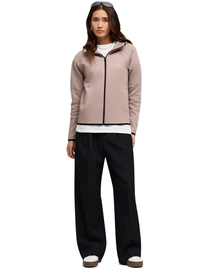 Evostripe Full-Zip Hoodie DK in Sandstone image 3