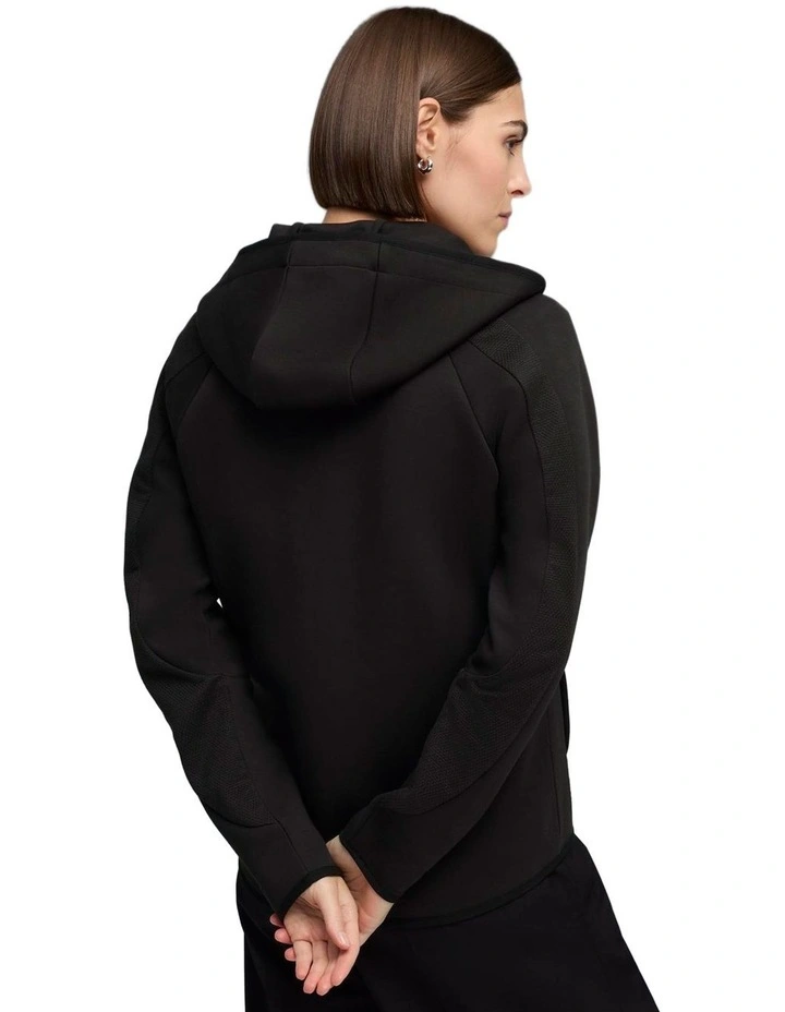 Evostripe Full-Zip Hoodie Dk in Black image 2