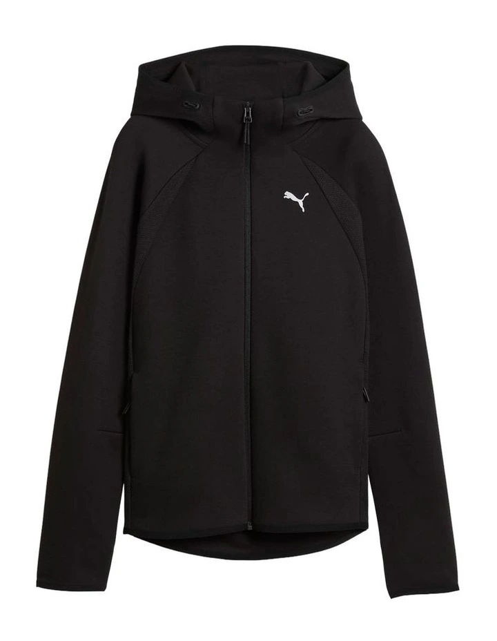Evostripe Full-Zip Hoodie Dk in Black image 4