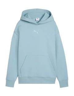 Essential Elevated Logo Hoodie in Blue